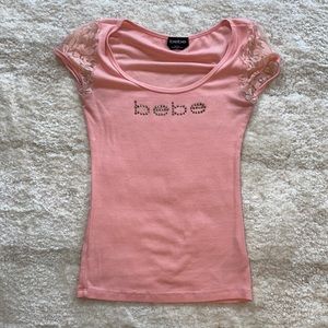 Y2K BEBE LACE TOP